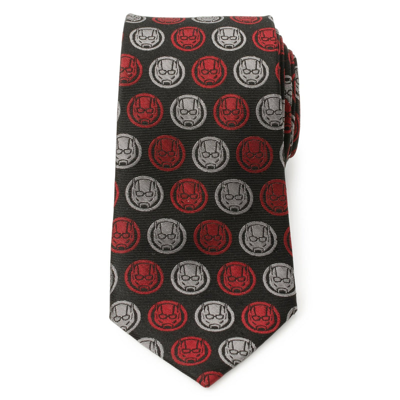 Marvel Ant-Man Red and Gray Charcoal Tie