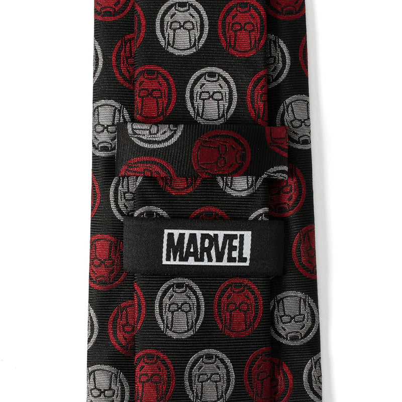 Marvel Ant-Man Red and Gray Charcoal Tie
