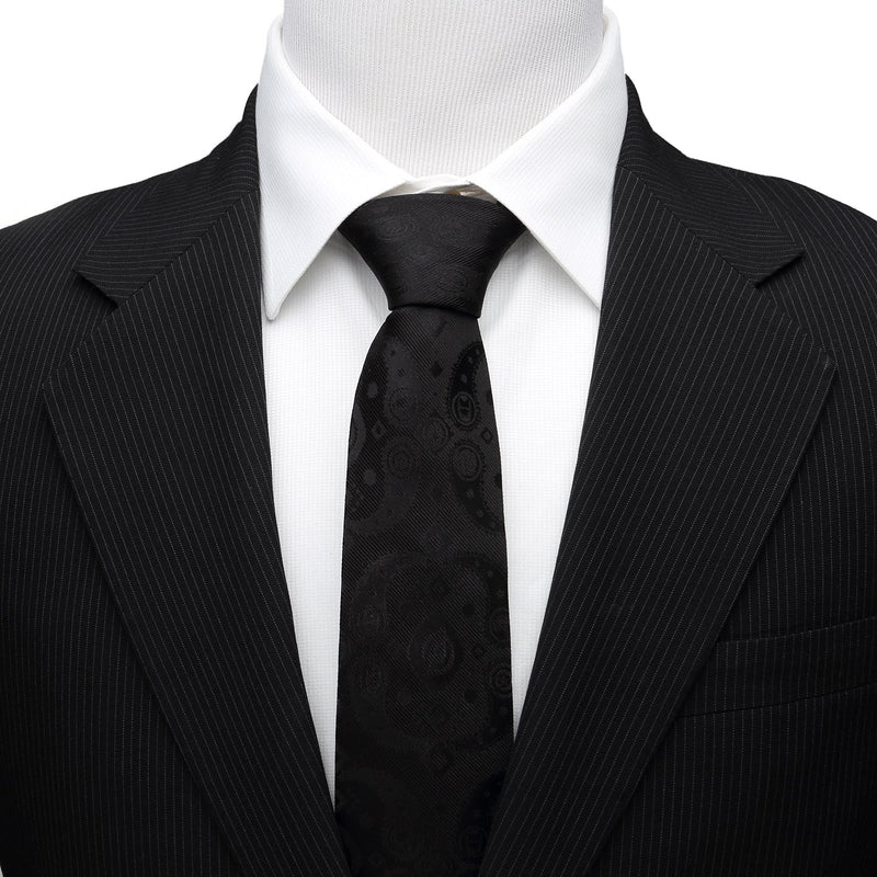 Marvel Avengers Paisley Icons Print Black Tie