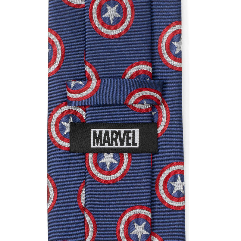 Marvel Captain America Hidden Message Blue Men's Tie