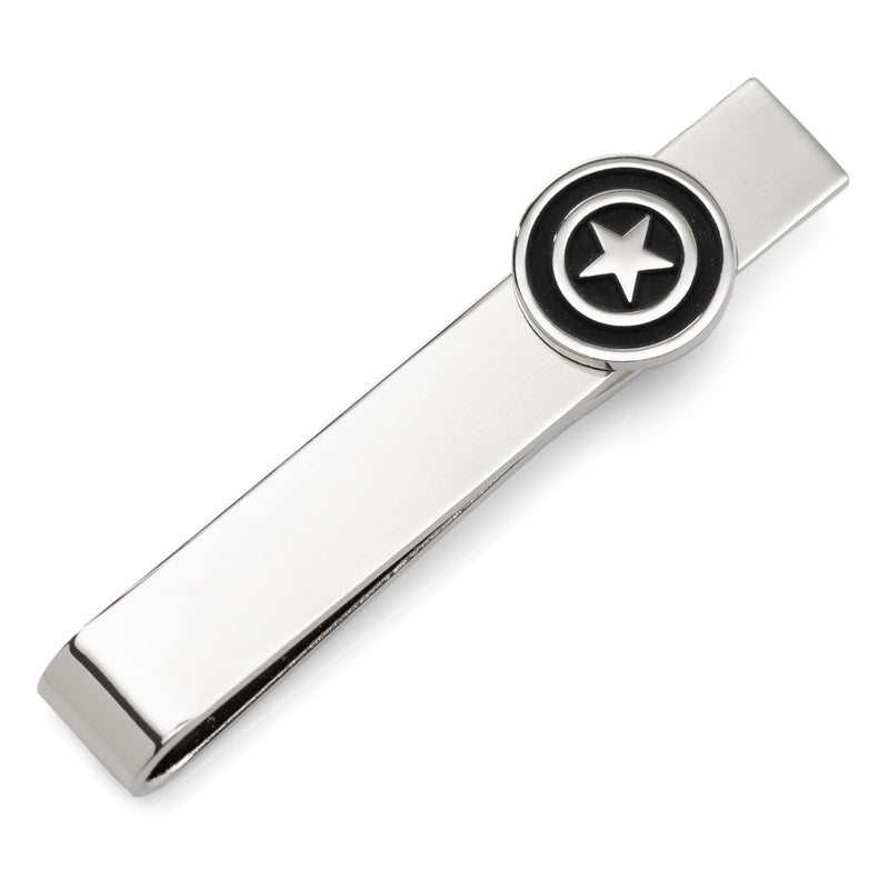 Marvel Captain America Silver Hidden Message Tie Bar