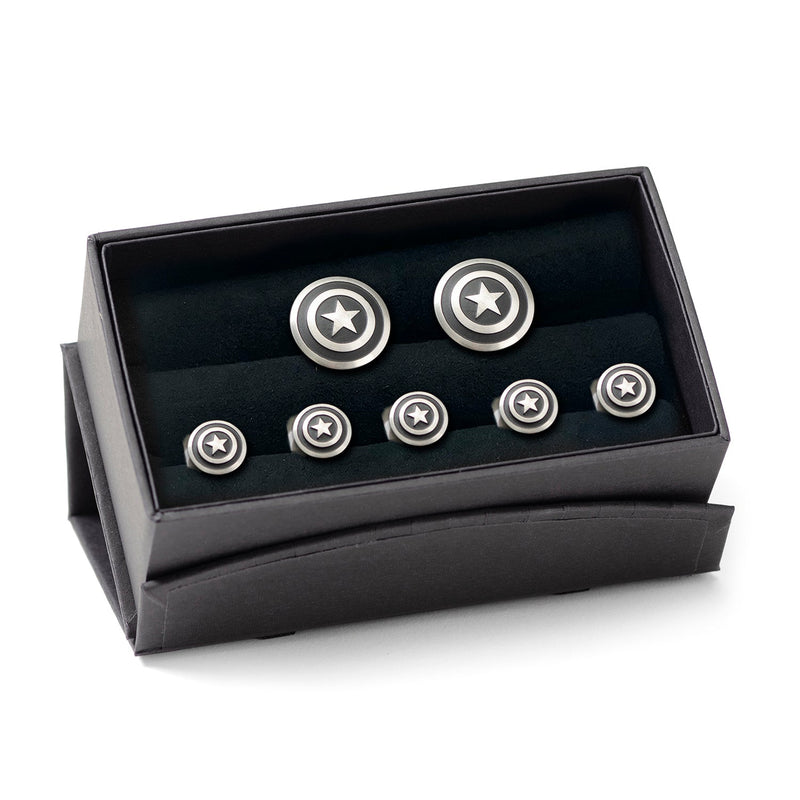 Marvel Captain America Shield Stainless Steel 5-Stud Set