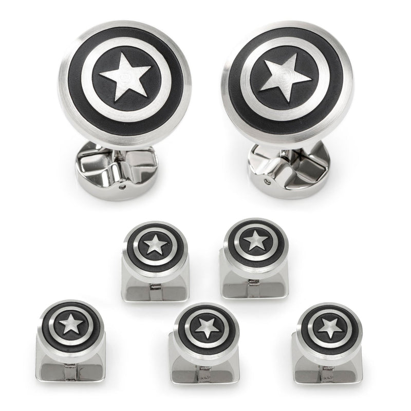 Marvel Captain America Shield Stainless Steel 5-Stud Set