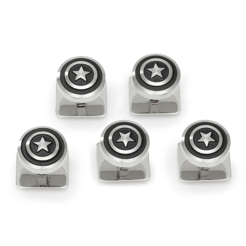 Marvel Captain America Shield Stainless Steel 5-Studs