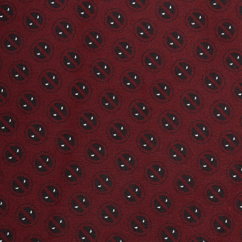 Marvel Deadpool Red Mask Silk Pocket Square