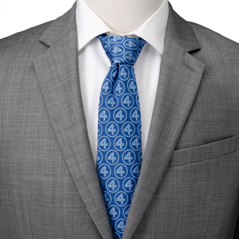 Marvel Fantastic Four Men's Blue Tie