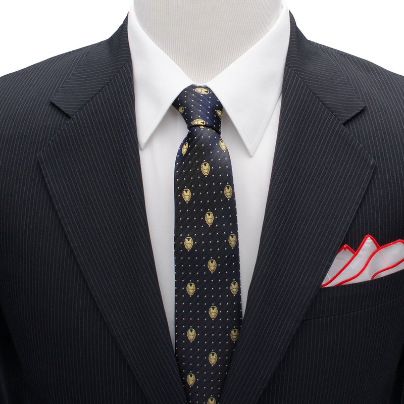 Marvel Iron Man Gray Dot Tie