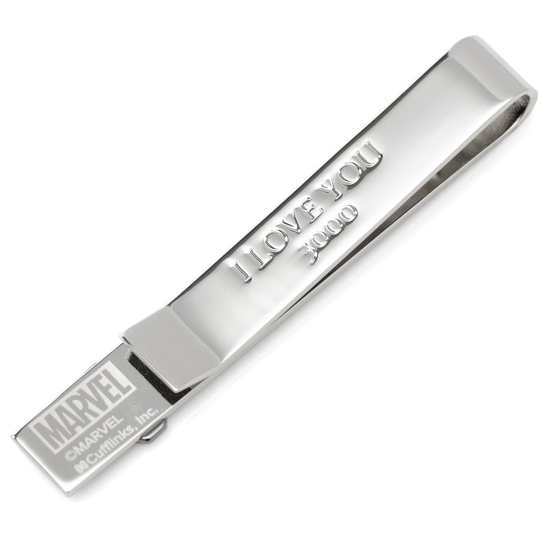 Marvel Iron Man "I Love You 3000" Textured Hidden Message Tie Bar