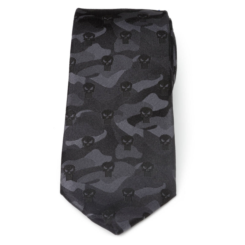 Marvel The Punisher Camo Black Silk Men's Tie