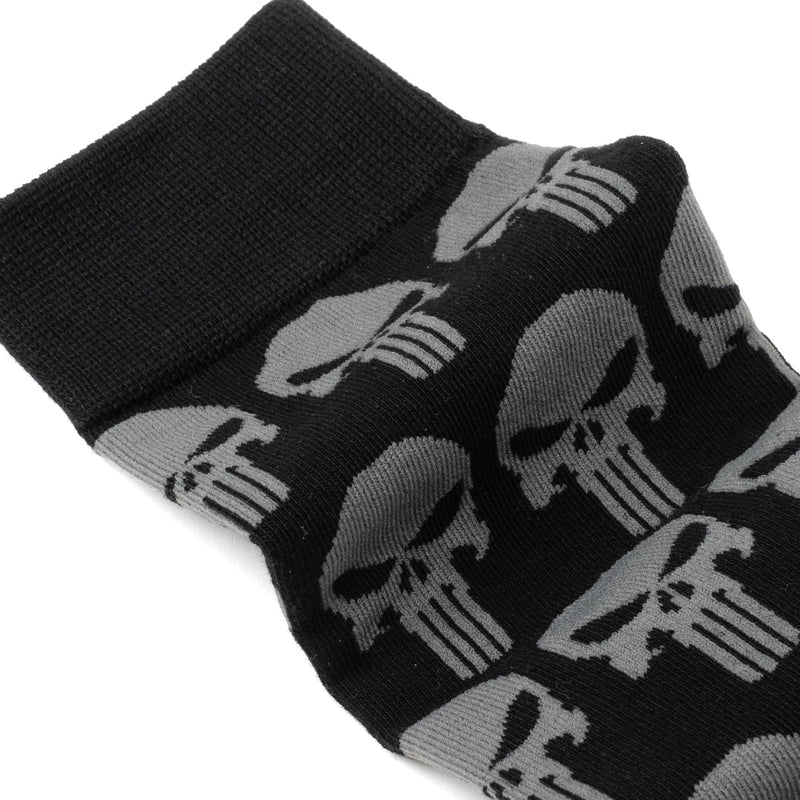 Marvel Punisher Black Socks and Silver Lapel Pin Gift Set