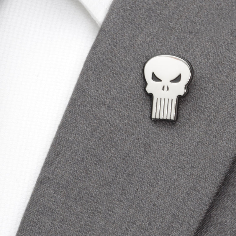 Marvel The Punisher Silver Lapel Pin