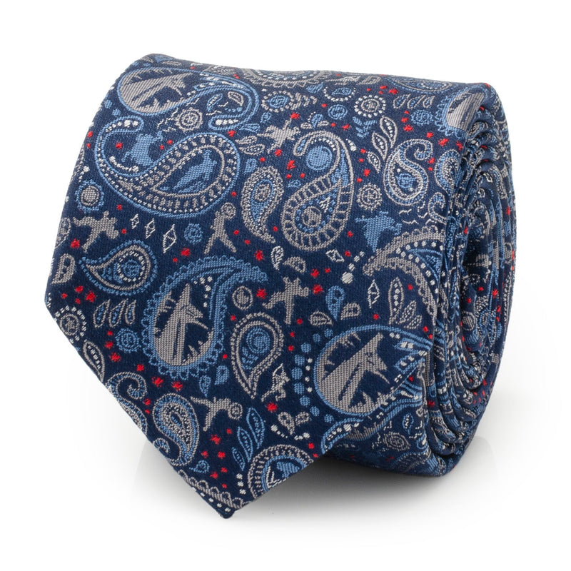 Marvel Avengers Blue Multi Paisley Men's Tie