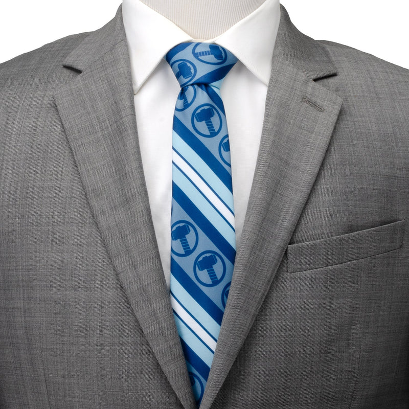 Marvel Thor Blue Striped Men's Tie