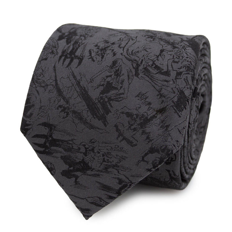 Venom Dark Gray Action Men's Tie