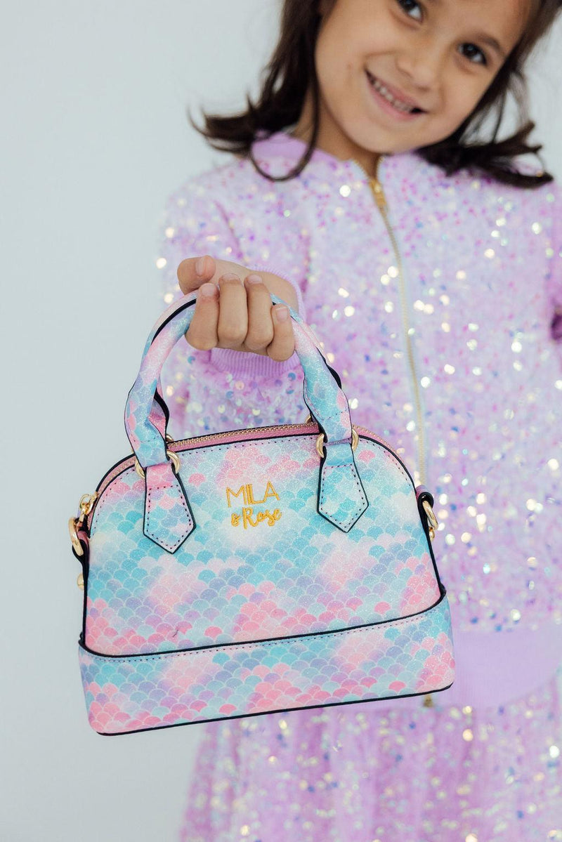 Mermaid Glitter Girl's Crossbody Purse