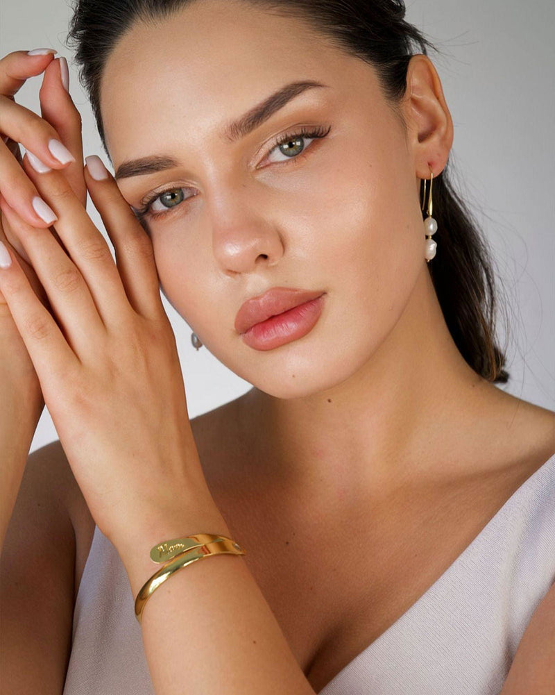 Mom Bracelets Engraved Bracelets Love you Mom Now & Always