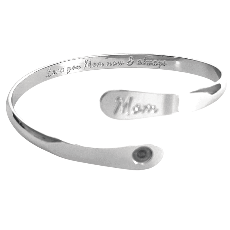 Mom Bracelets Engraved Bracelets Love you Mom Now & Always