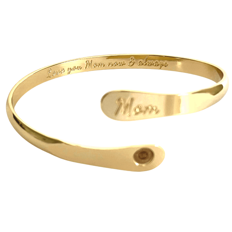 Mom Bracelets Engraved Bracelets Love you Mom Now & Always