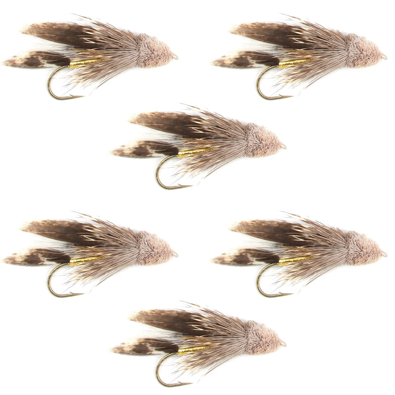 Muddler Minnow Streamer Fly - 6 Flies Size 8