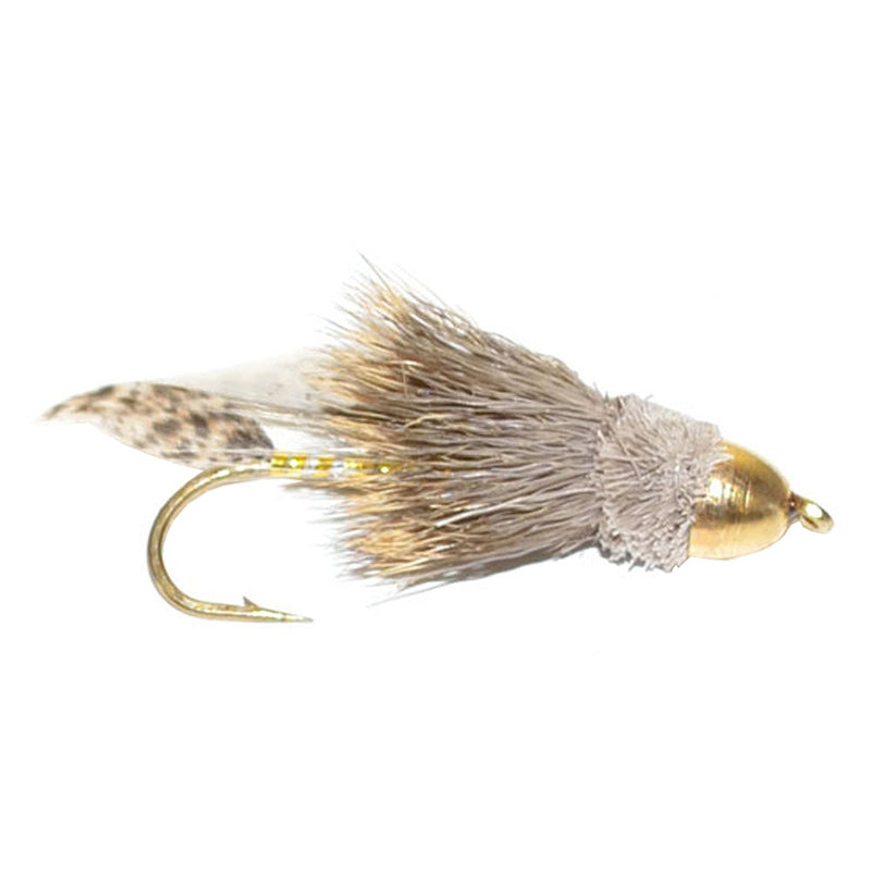 Cone Head Muddler Minnow Trout and Bass Streamer Fly - 6 Flies Size 2