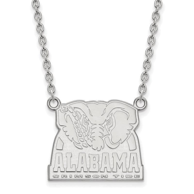 Sterling Silver U of Alabama Large Pendant Necklace