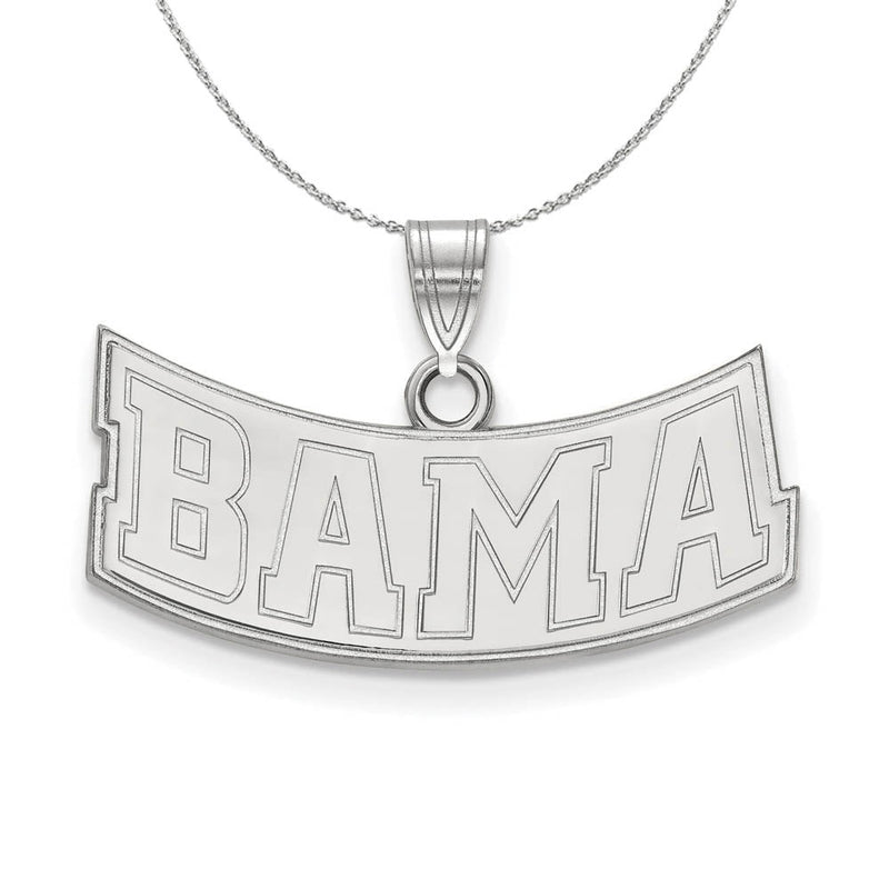 Sterling Silver U. of Alabama Small 'BAMA' Necklace