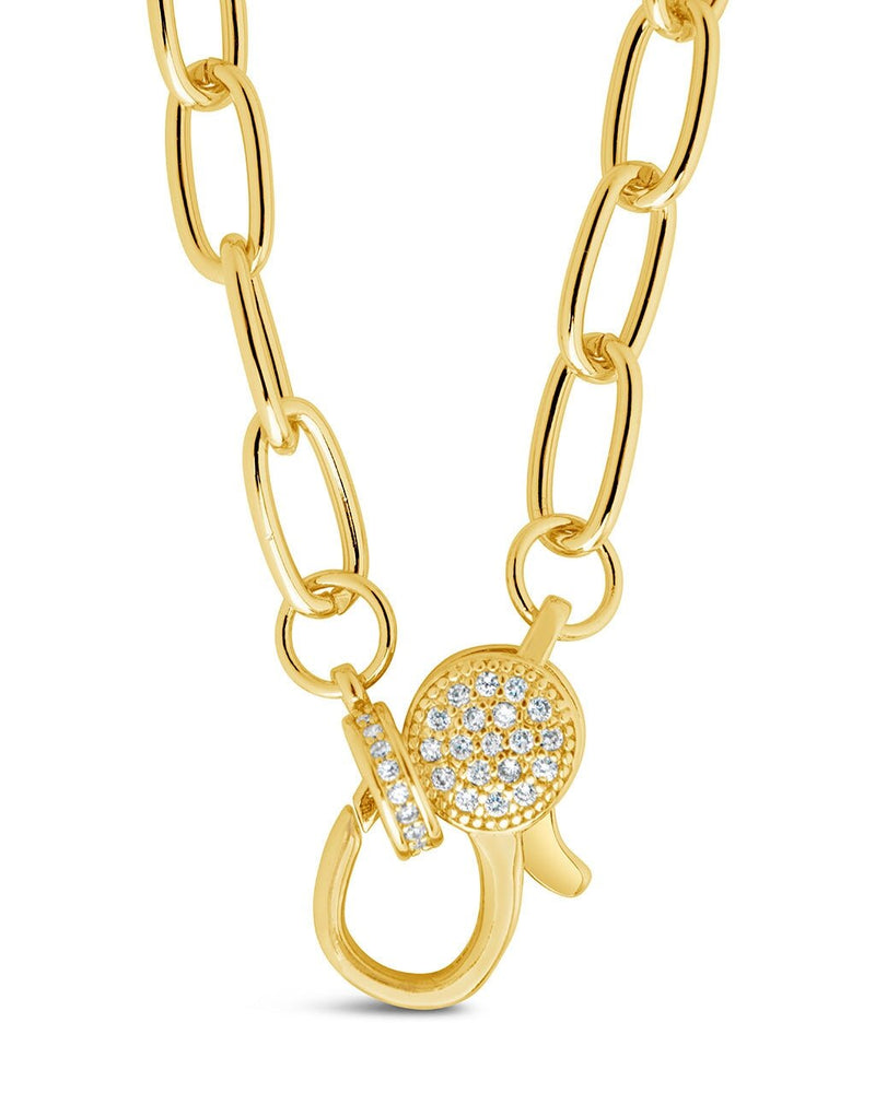 Tay Moonstone Charm & Chain Necklace