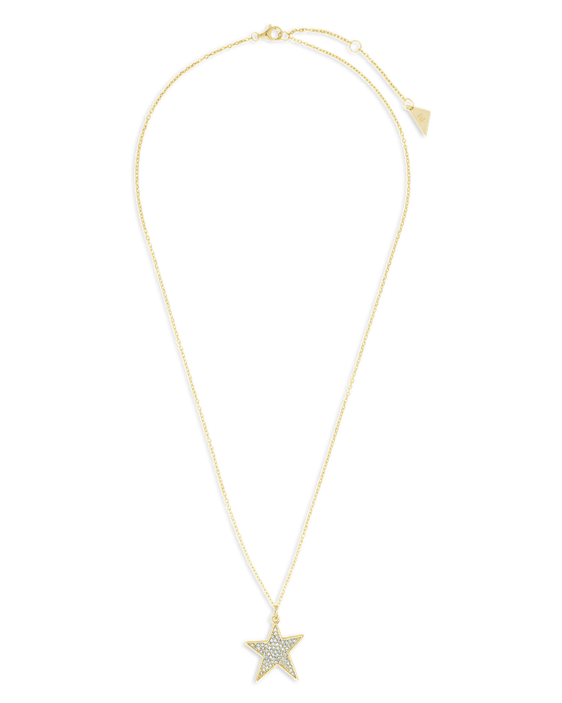 Pave CZ Star Pendant