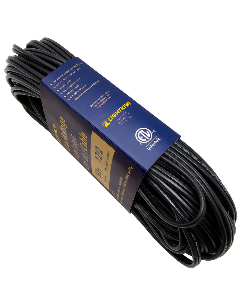 50ft Landscape Lighting Wire - 12/2 Low Voltage Direct Burial