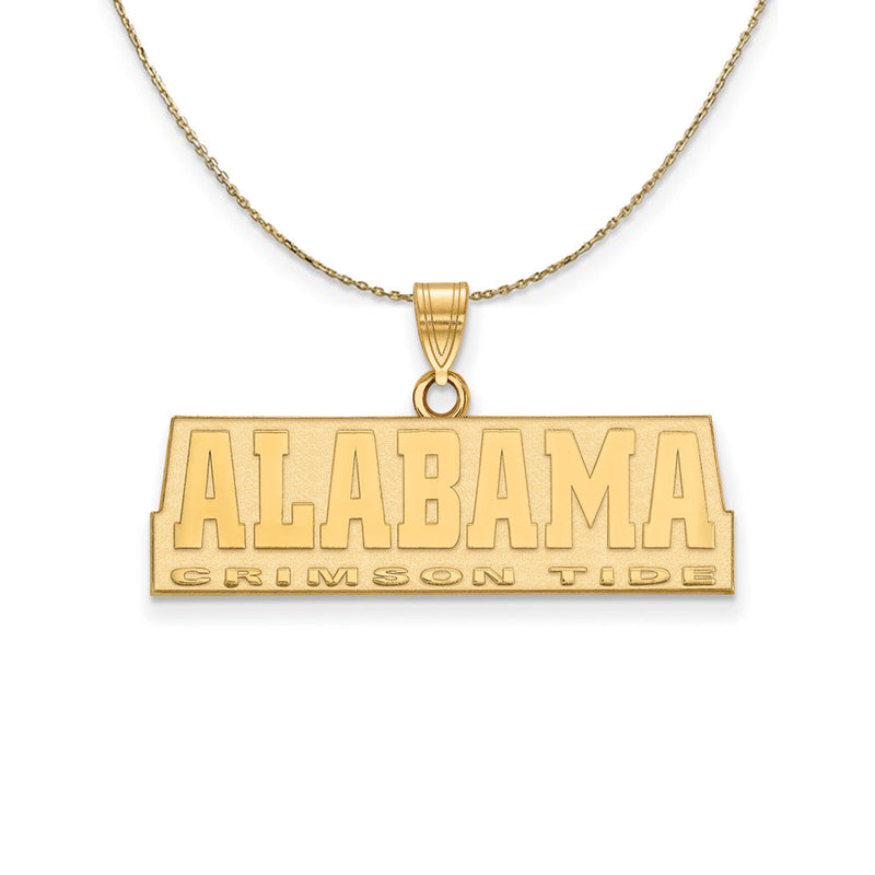 14k Yellow Gold U. of Alabama Sm 'ALABAMA' Necklace