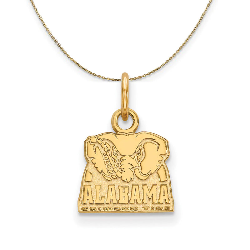 14k Yellow Gold U. of Alabama XS (Tiny) Necklace