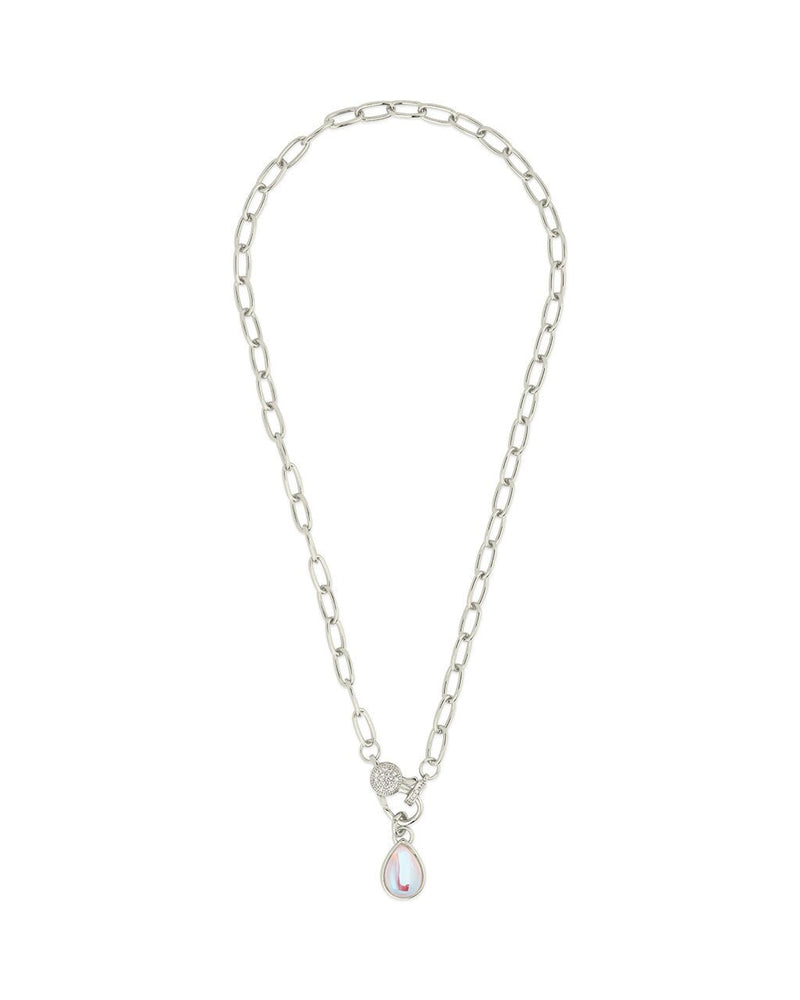 Tay Moonstone Charm & Chain Necklace