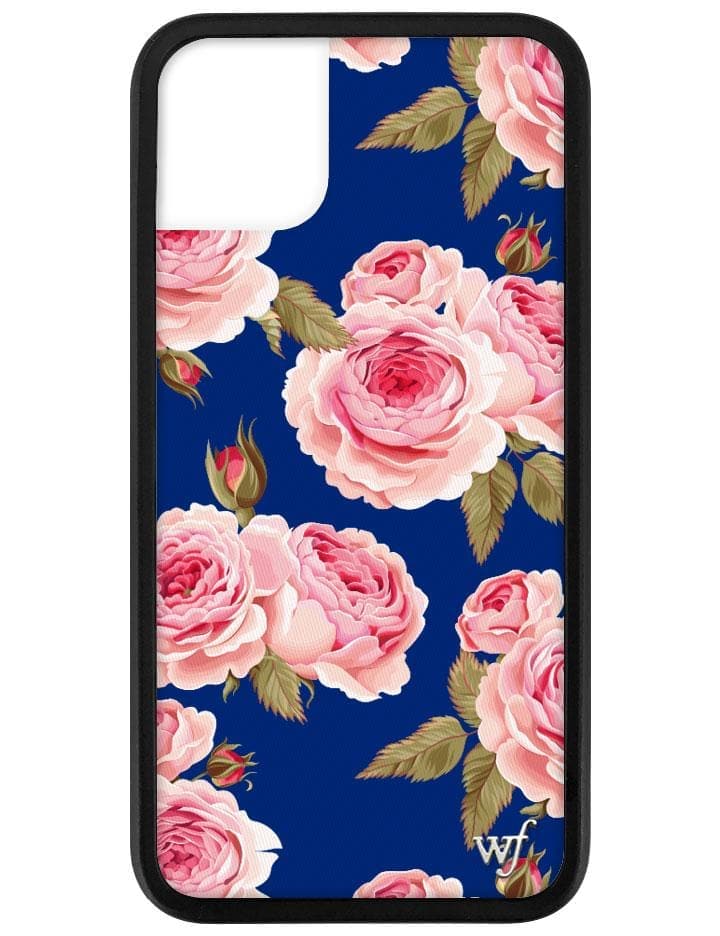 Floral | Navy iPhone Case