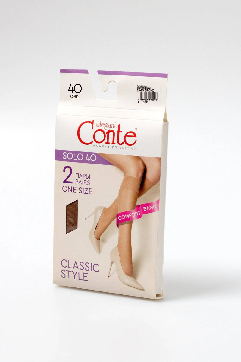 Knee Highs Conte Solo 40 Den (2 pairs)