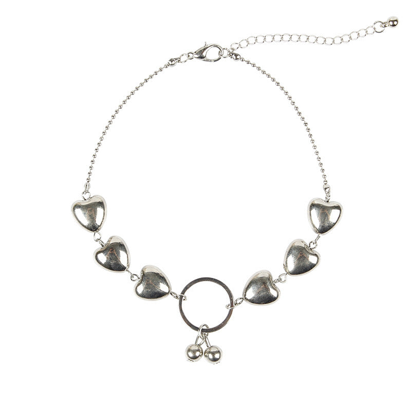 Heart Charm Chain Foot Bracelet