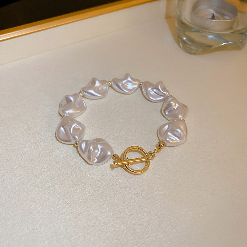 Exaggerate Baroque Pearl Necklace Irregular Pearl