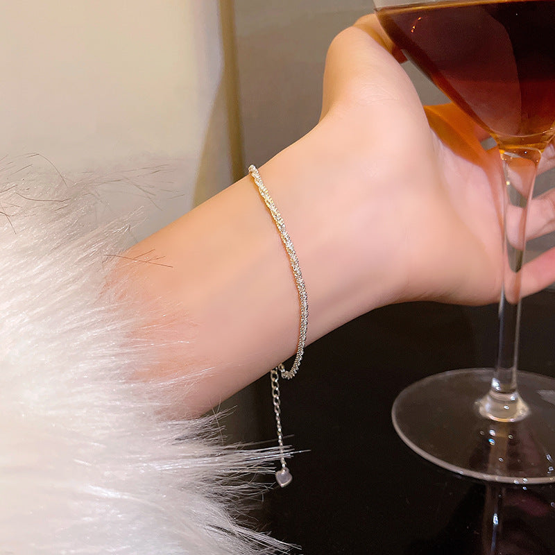 Punk Twisted Chain Bracelet