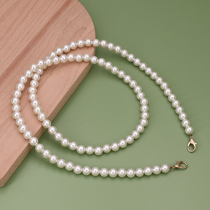 Women's Bag Pearl Chain Shoulder Strap Purse Bag Straps