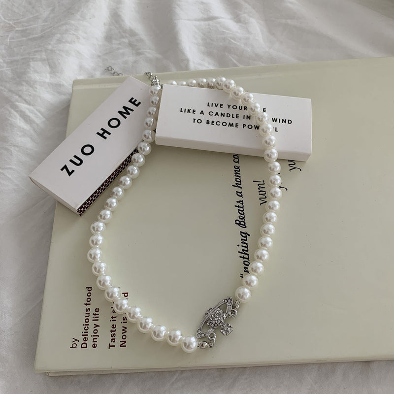 Dowager Saturn Pearl Necklace