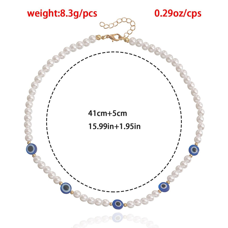 Love Imitation Beaded Pearl Necklace