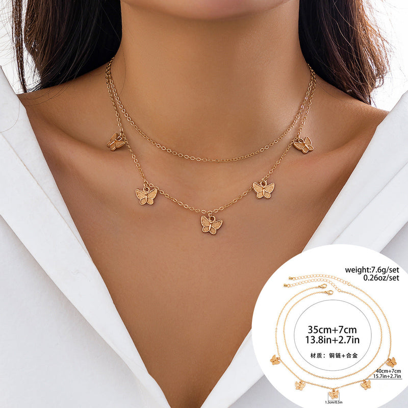 Summer Beach Custom love Double Sexy Punk Retro Chain