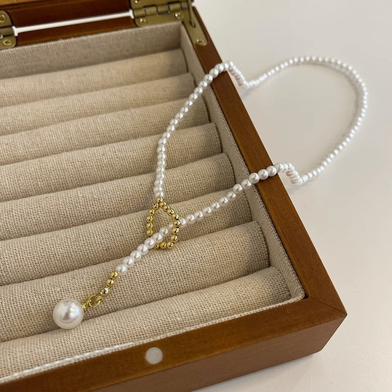 Pearl Choker Necklace Glass Pearls Jewelry Women Wedding Accessories