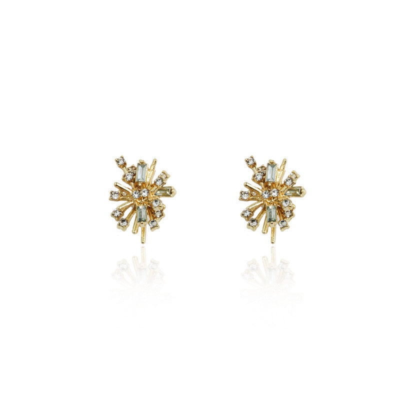 Rhinestone Firework Stud Earrings