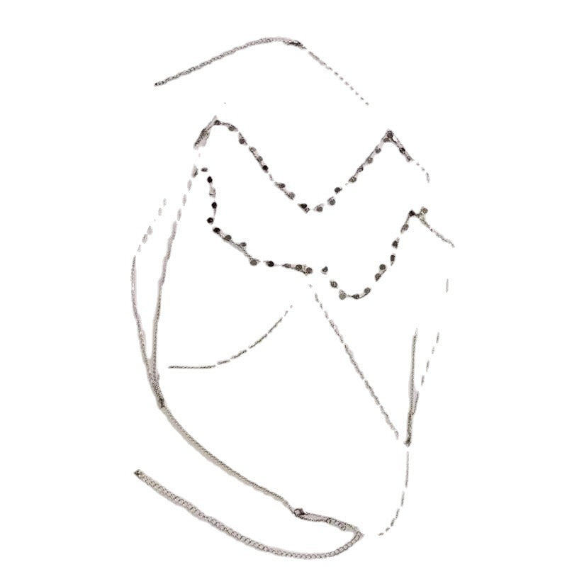 Women Sexy Bra Chain Jewelry Shiny Tassel Sequin