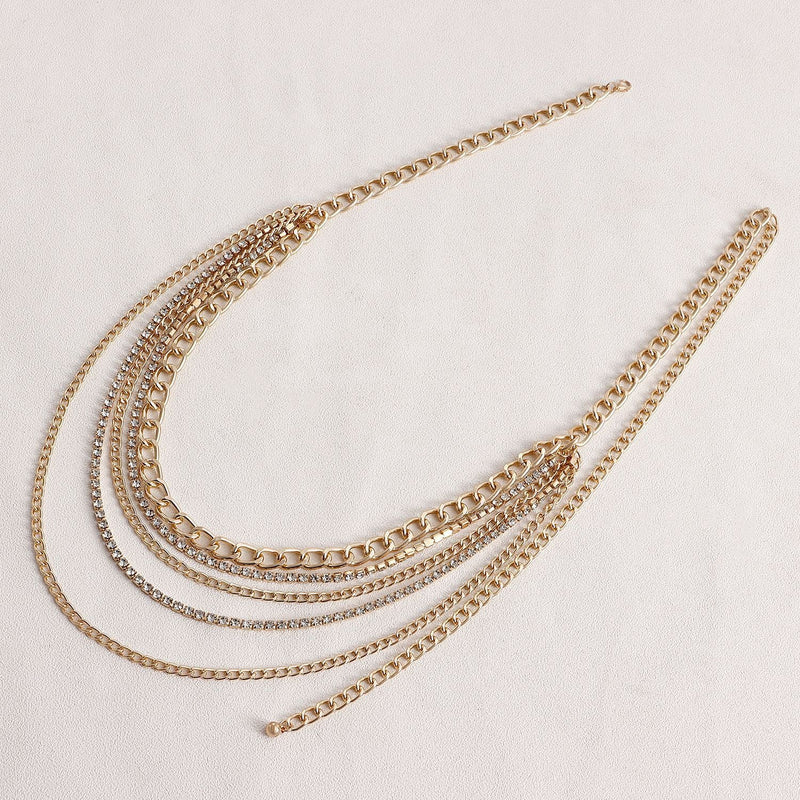 Sexy Beach Girls Wear Geometric Waist Chains Body Jewelry