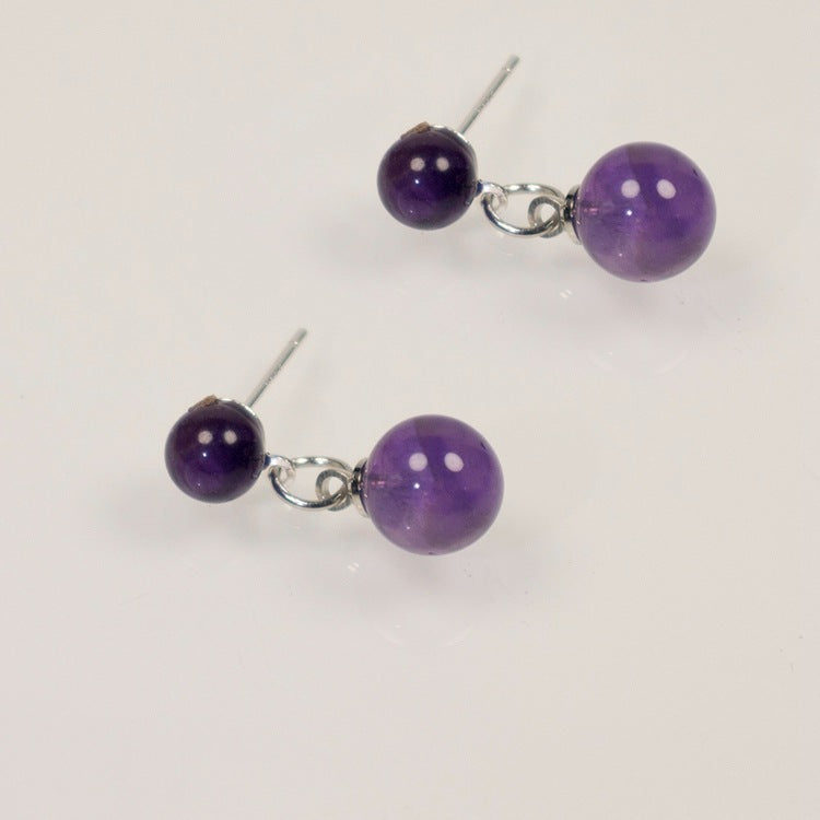 Multicolor Natural agate Raw Stone Earrings