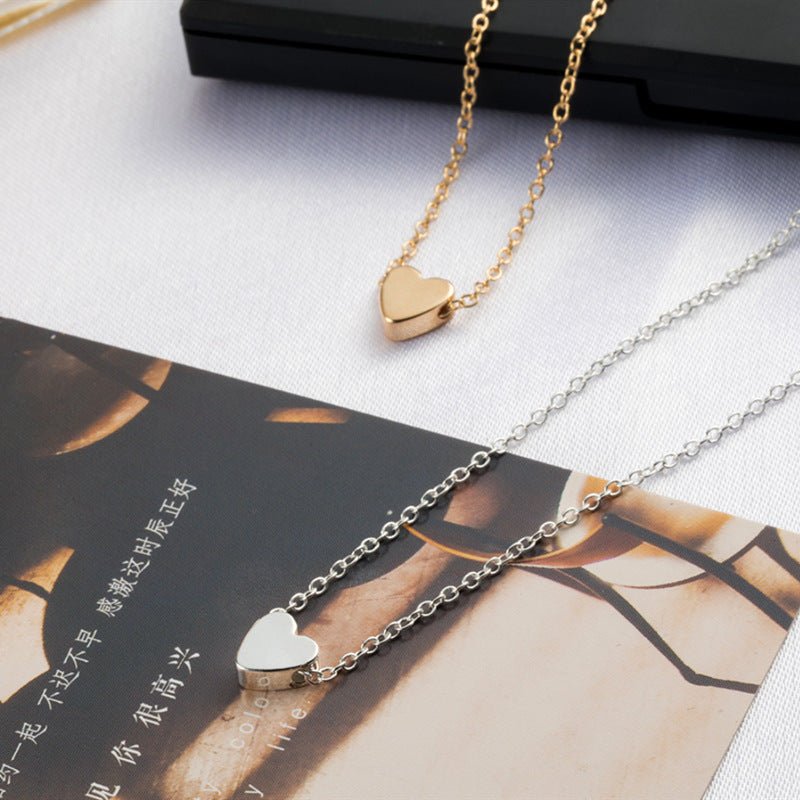 Heart Necklace Mini love Glossy Pendant