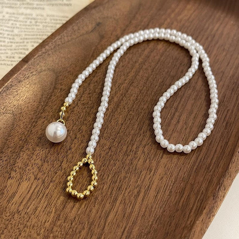 Pearl Choker Necklace Glass Pearls Jewelry Women Wedding Accessories