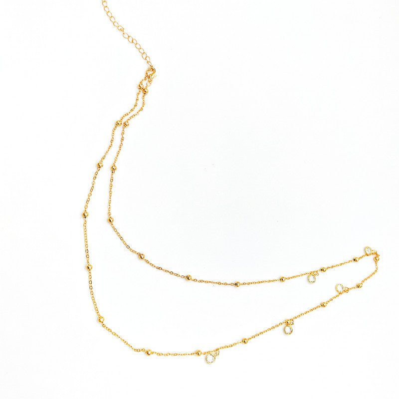 Single Layer Waist Chain Rhinestone Body Chain