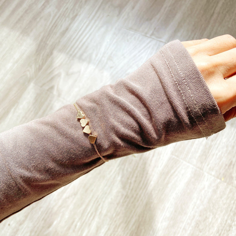 Heart Charm Pendant Bracelet for Women